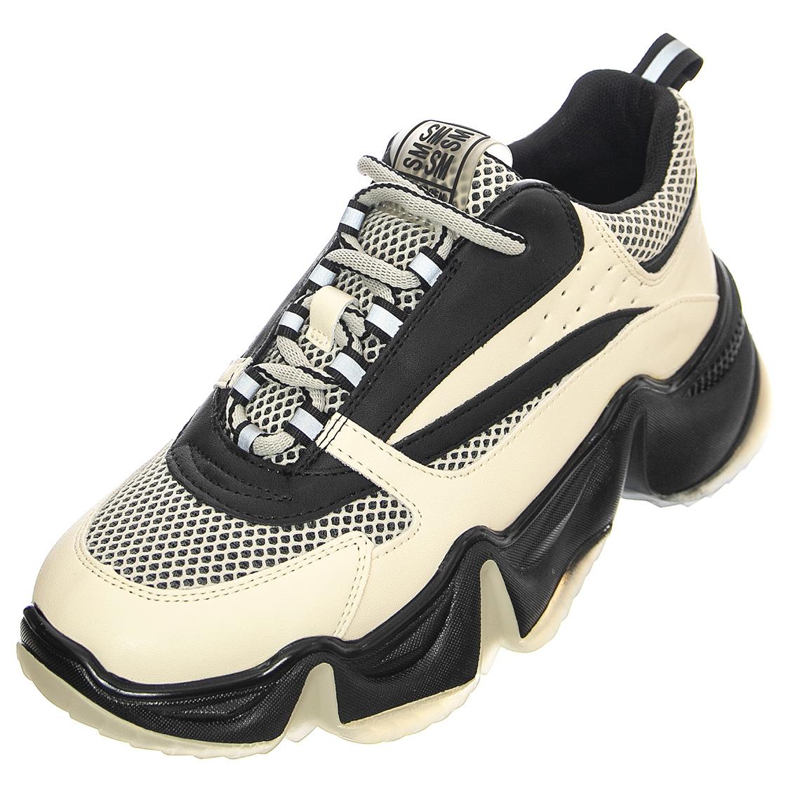 Womens City Soul Blk / Bone Lace-Up Low-Profile Shoes