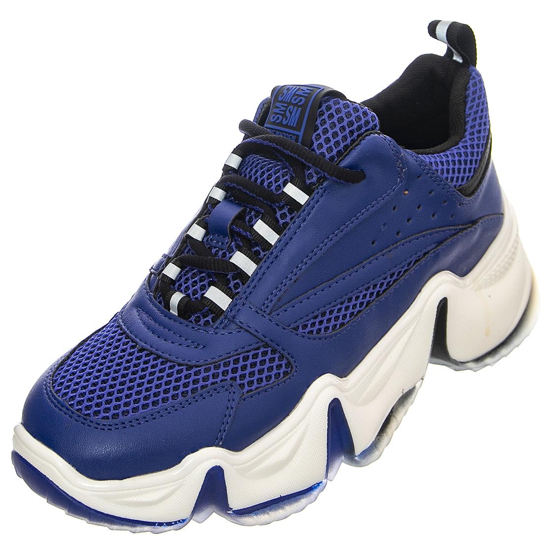 Womens City Soul Blue Lace-Up Low-Profile Shoes