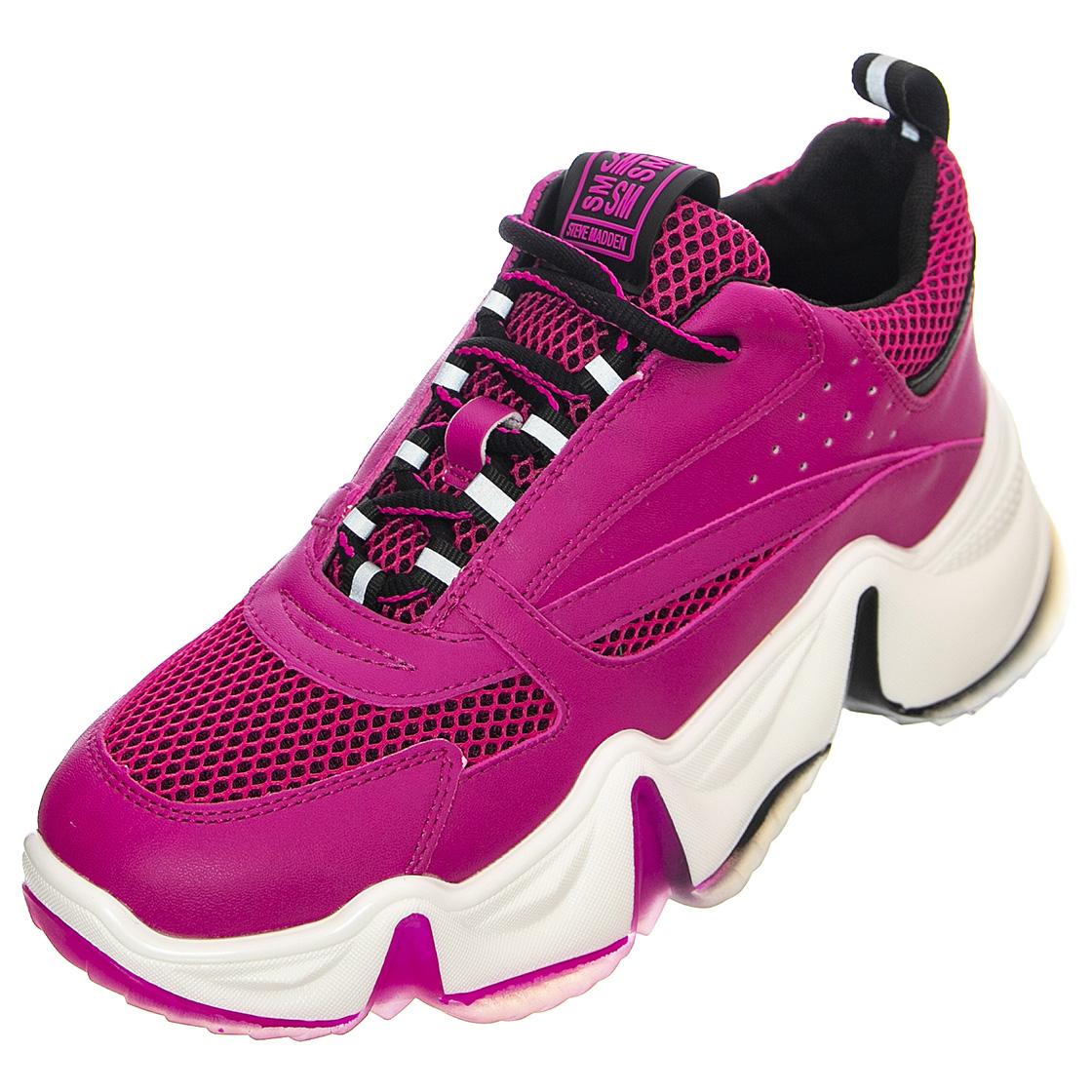 Womens City Soul Fuchsia Lace-Up Low-Profile Shoes