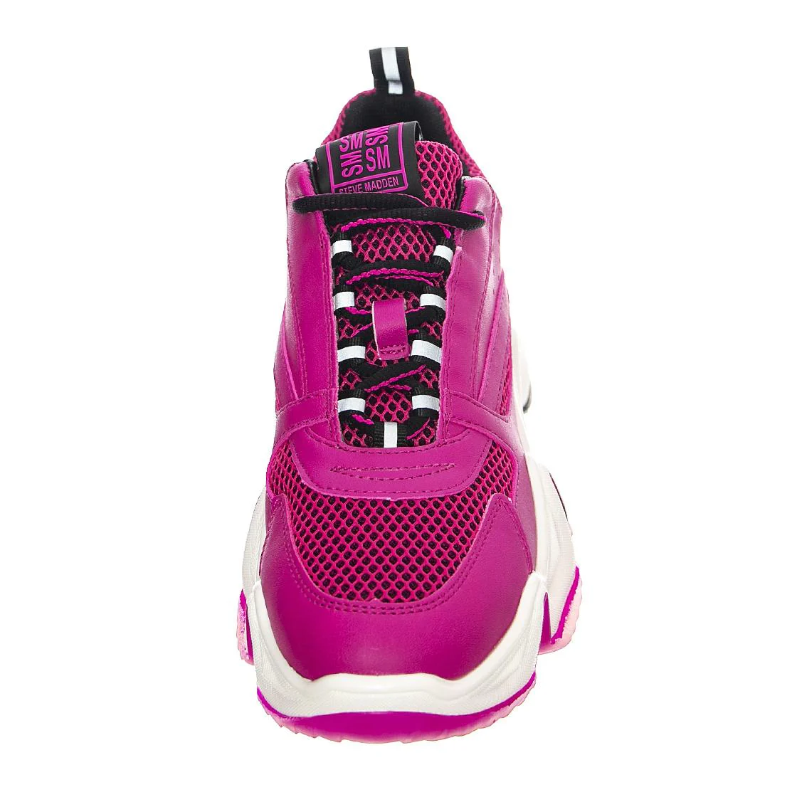Womens City Soul Fuchsia Lace-Up Low-Profile Shoes - Image 3