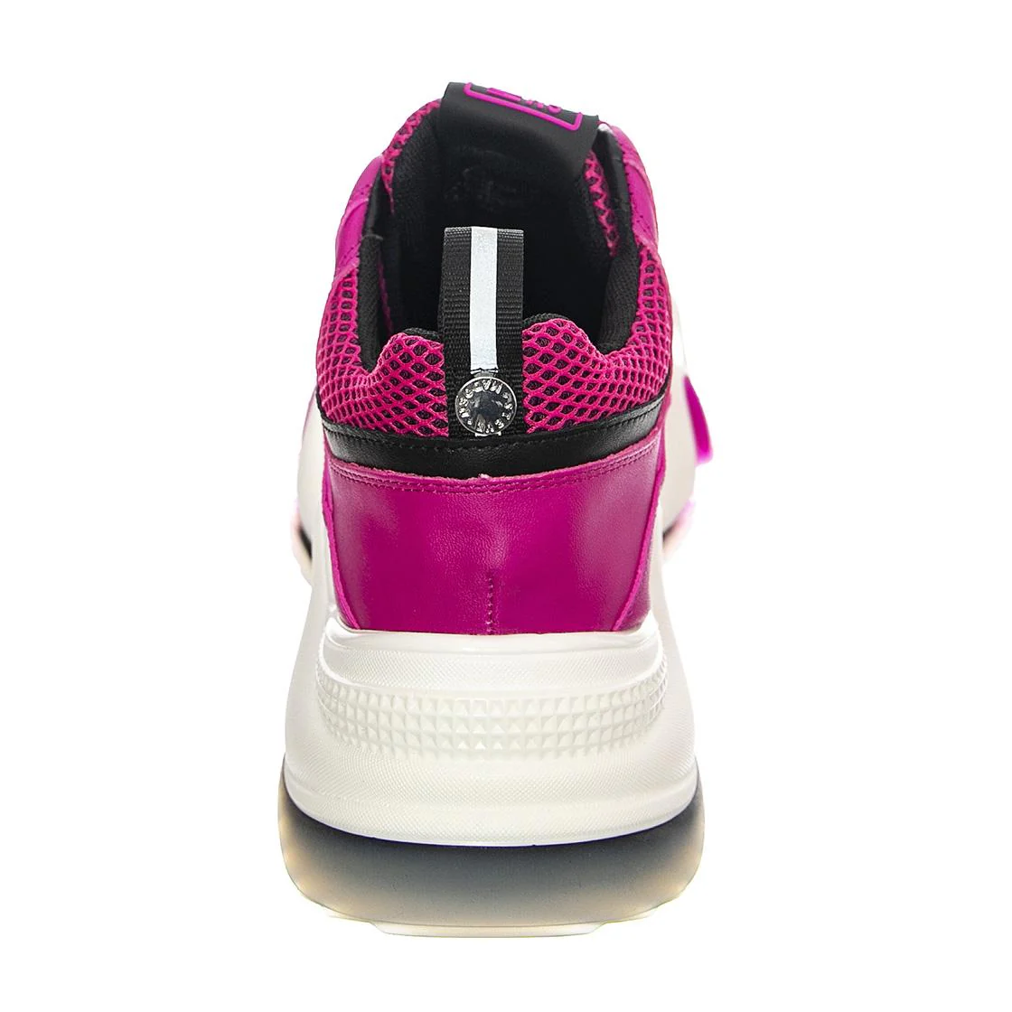 Womens City Soul Fuchsia Lace-Up Low-Profile Shoes - Image 4