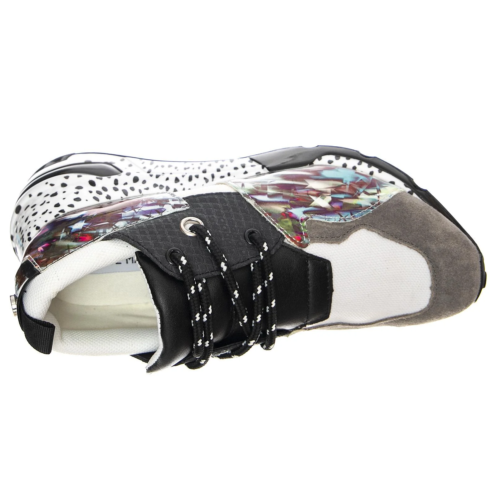 Womens Cliff Blue / Multicolored Lace-Up Low-Profile Shoes - Image 6