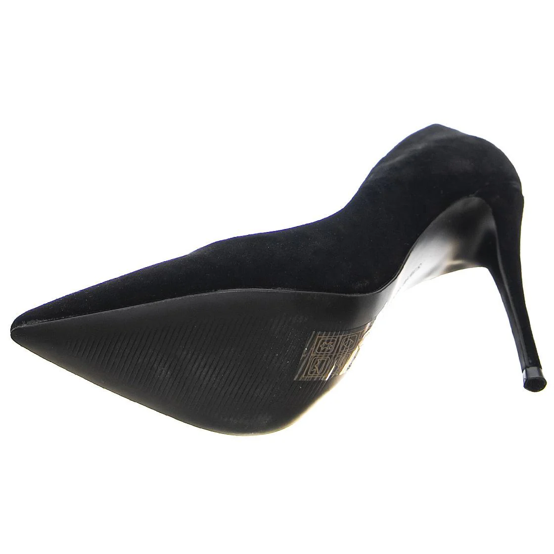 Womens Daisie Suede Black Pumps - Image 5