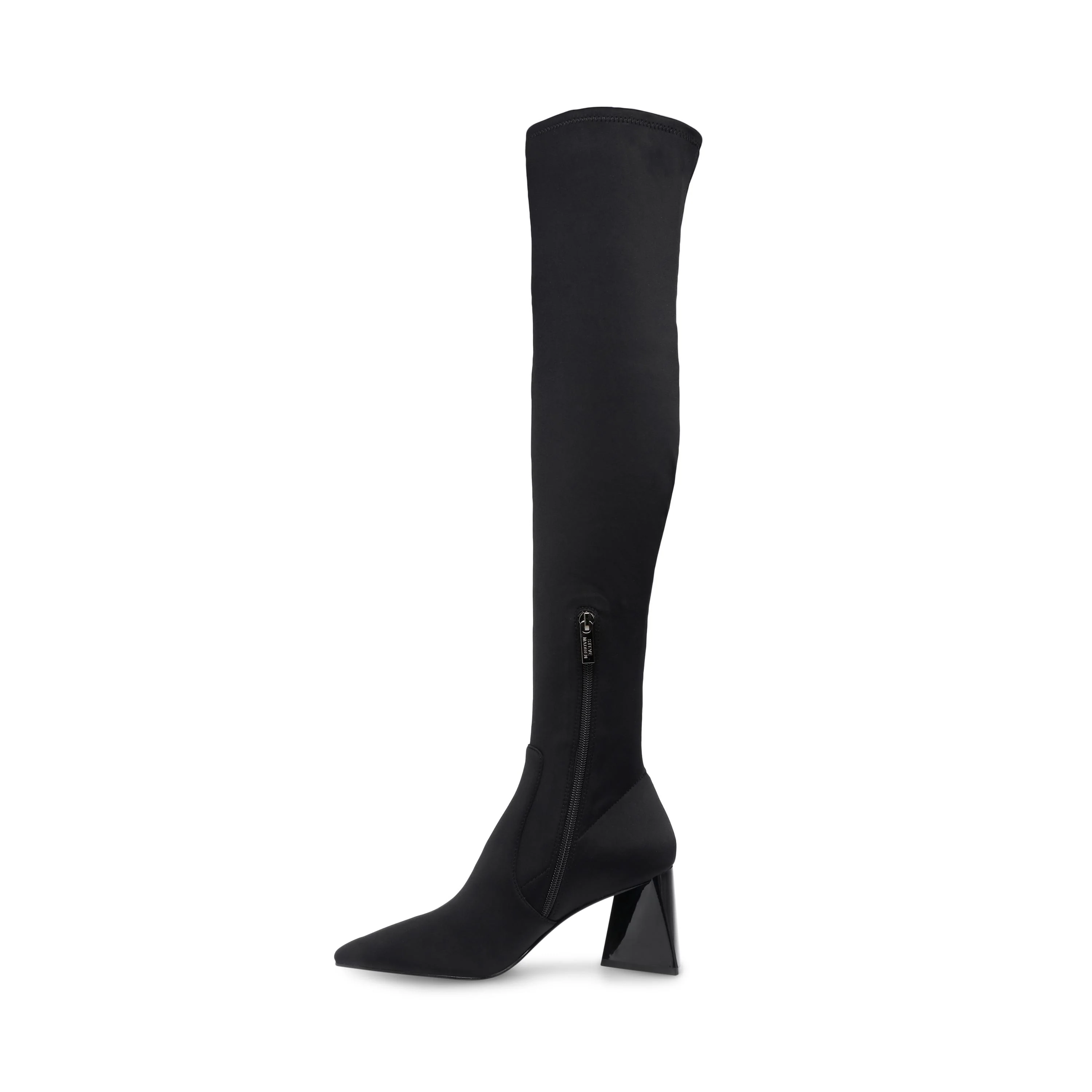 Womens Evermore Black Fabr Black Boots - Image 3