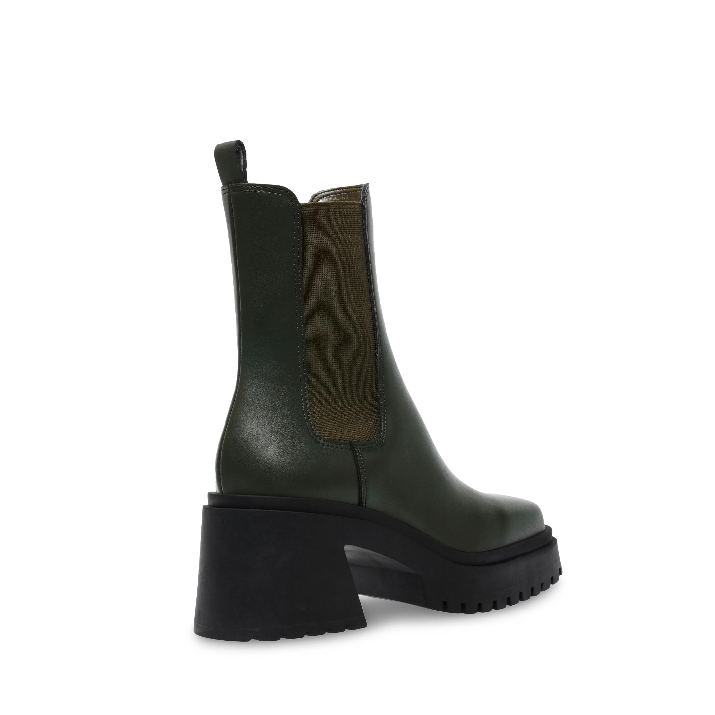 Womens Fynn Olive Leat Ankle Boots - Image 6