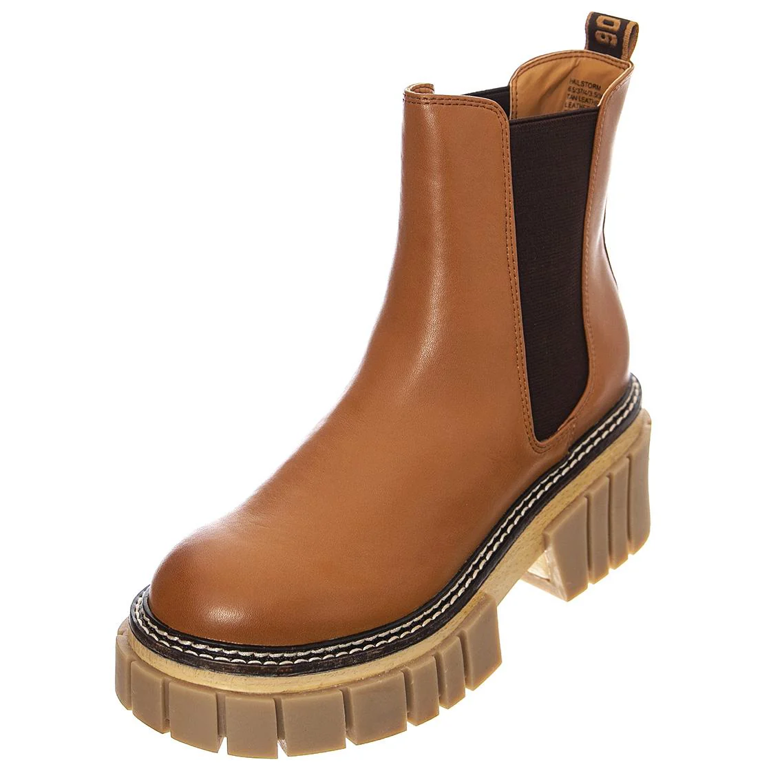 Womens Hailstorm Tan Leather Ankle Boots