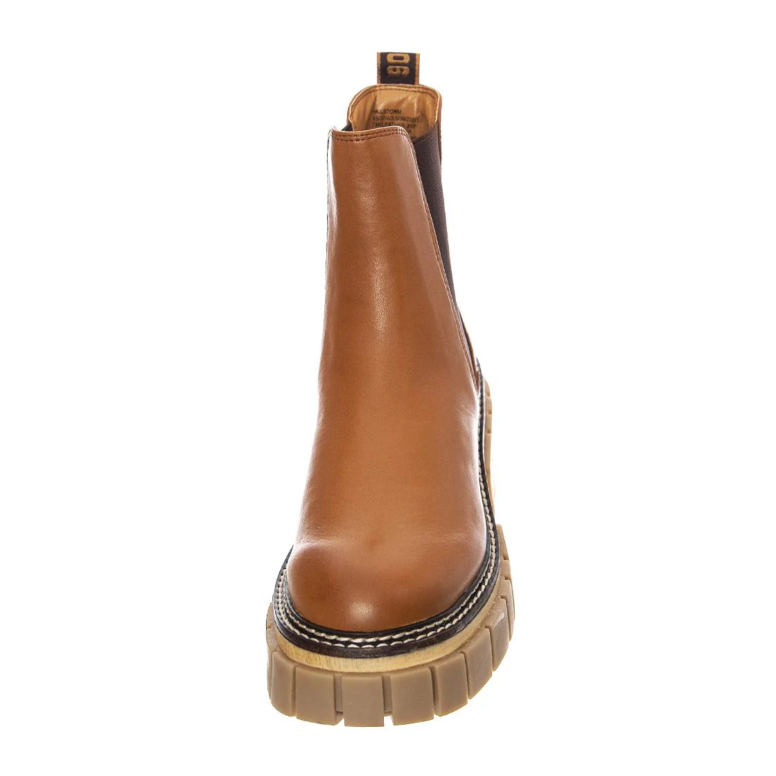 Womens Hailstorm Tan Leather Ankle Boots - Image 3