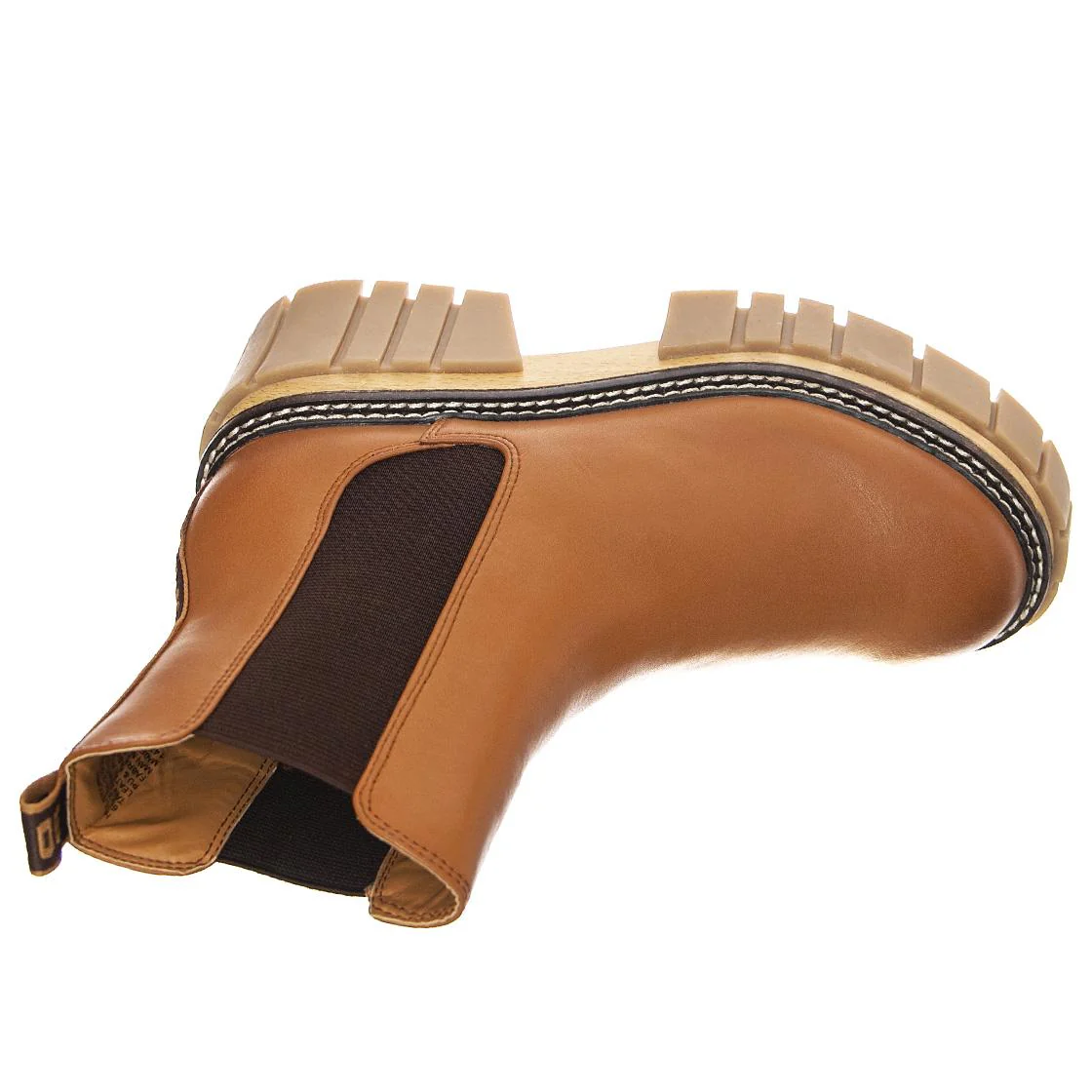 Womens Hailstorm Tan Leather Ankle Boots - Image 6