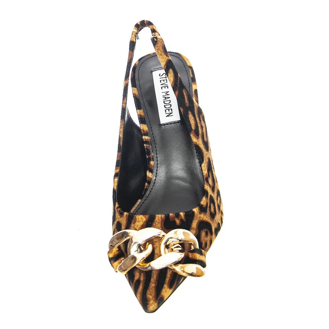 Womens Jazzily Leopard Velvet Sandals - Image 3