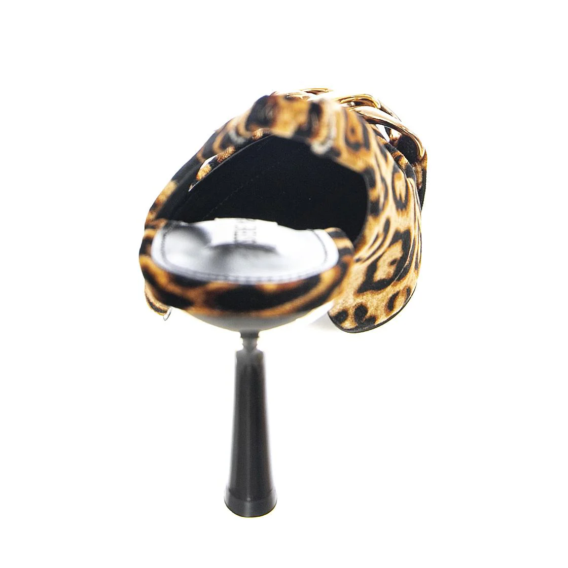 Womens Jazzily Leopard Velvet Sandals - Image 4