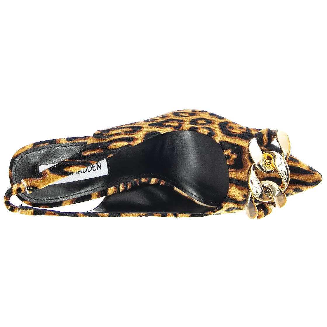 Womens Jazzily Leopard Velvet Sandals - Image 6