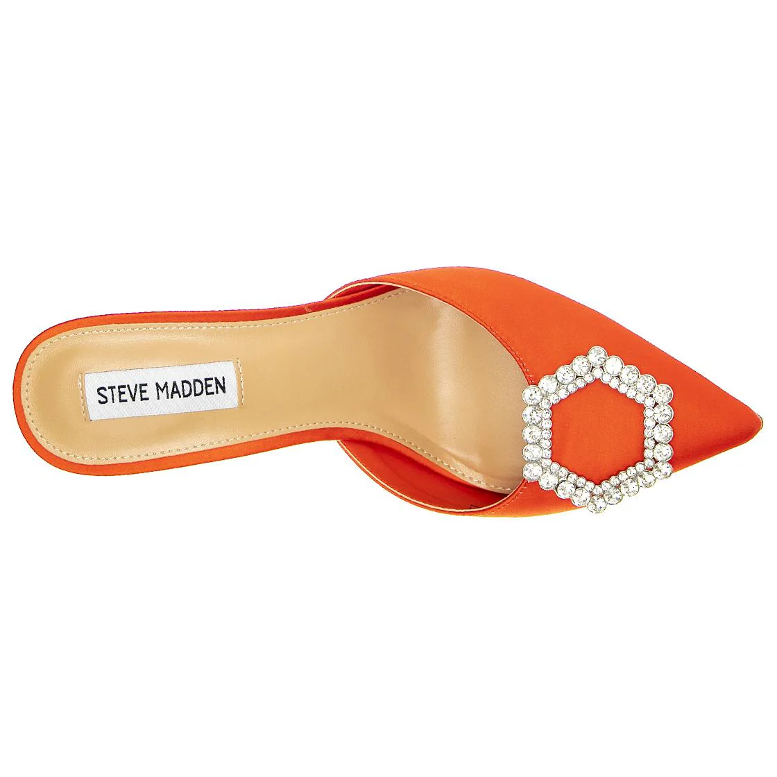 Womens Luxe City Red Satin Sandals - Image 6