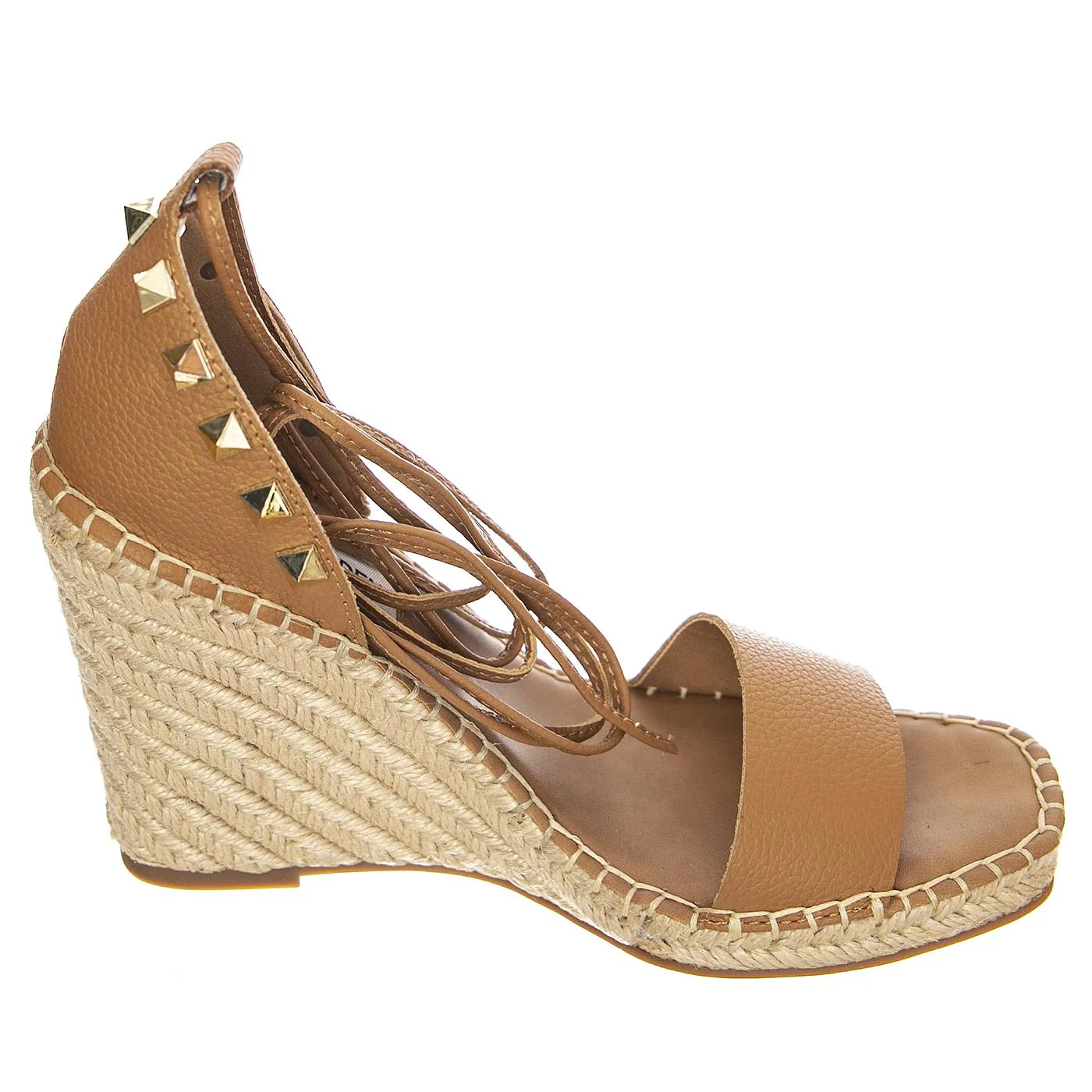 Womens Malani Tan Leath Sandals - Image 2