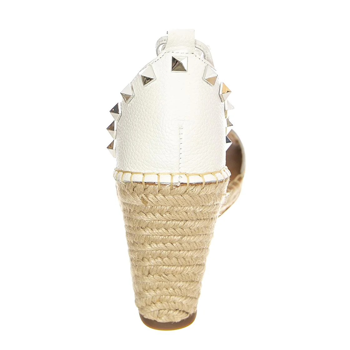 Womens Malani White Leat Sandals - Image 4