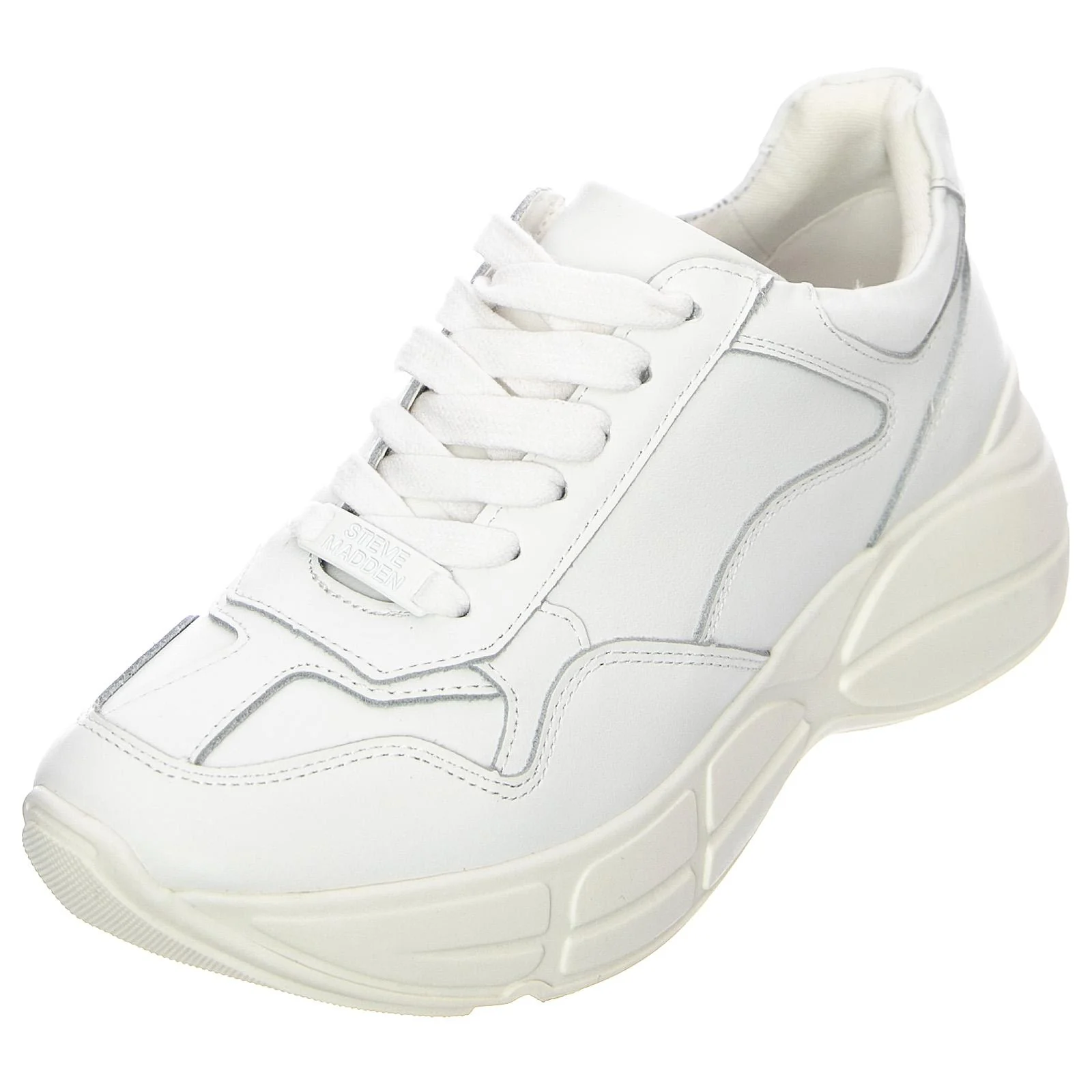 Womens Memory White Leat Shoes