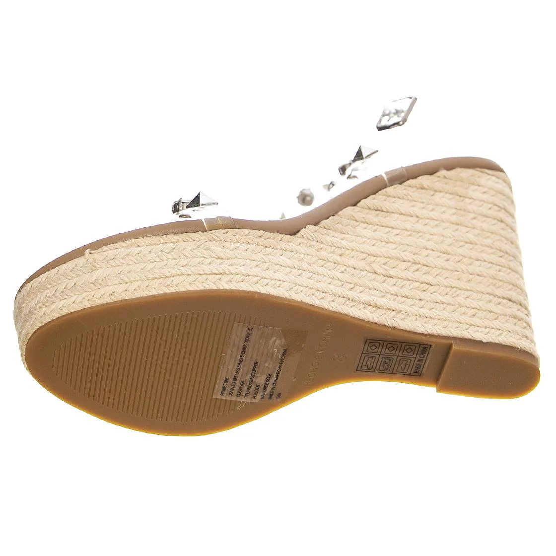 Womens Prime Time Clear Sandals - Image 5