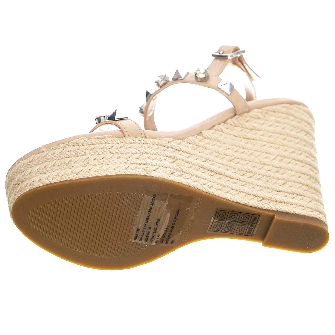Womens Prime Time Nude Pat Sandals - Image 5