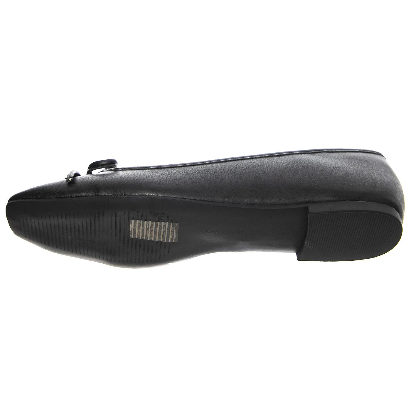 Womens Queenly Black Flat Shoes - Image 5