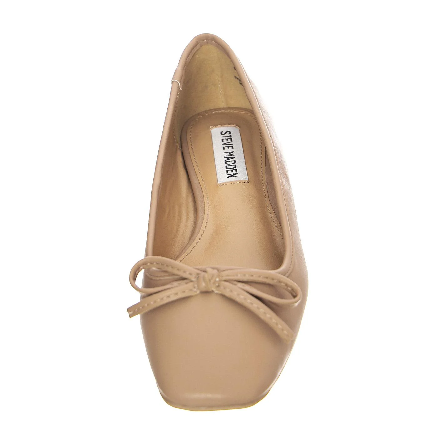 Womens Queenly Nude Flat Shoes - Image 3