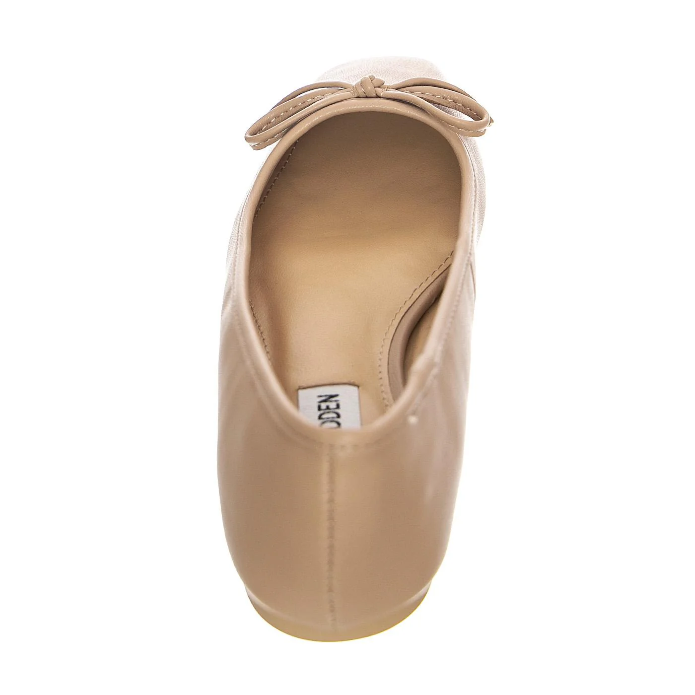 Womens Queenly Nude Flat Shoes - Image 4