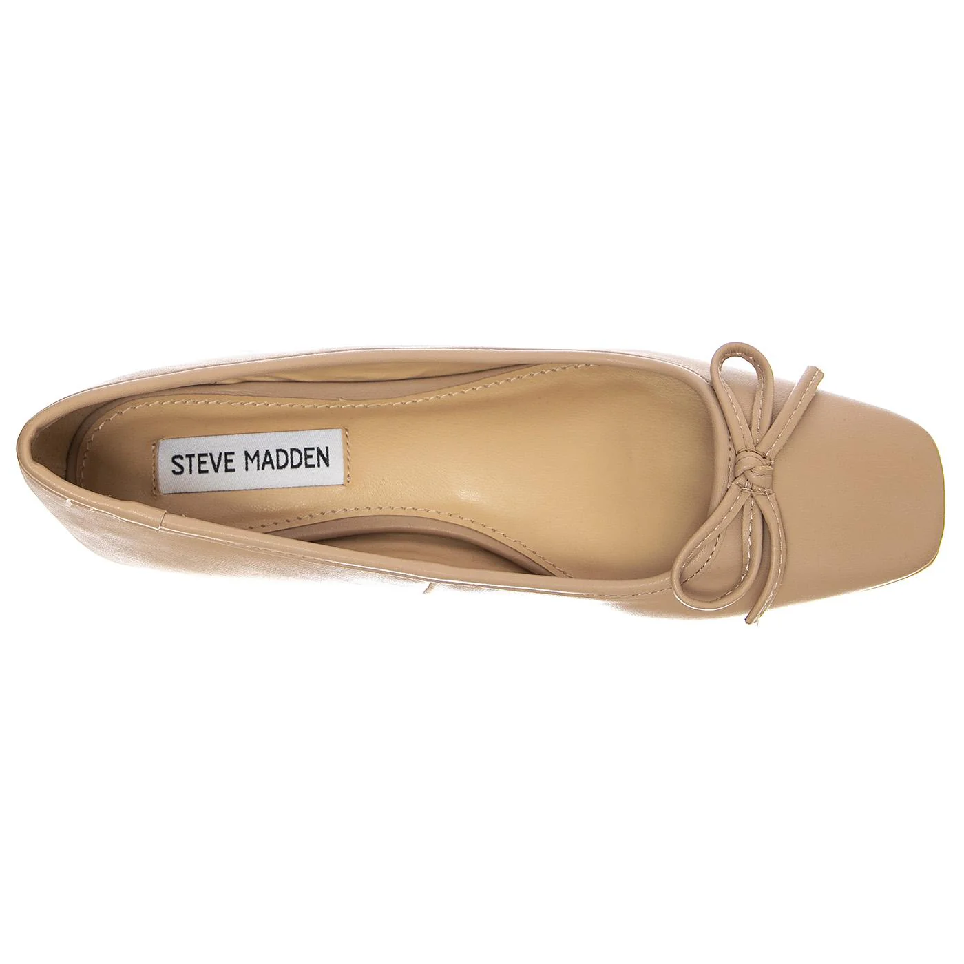 Womens Queenly Nude Flat Shoes - Image 6