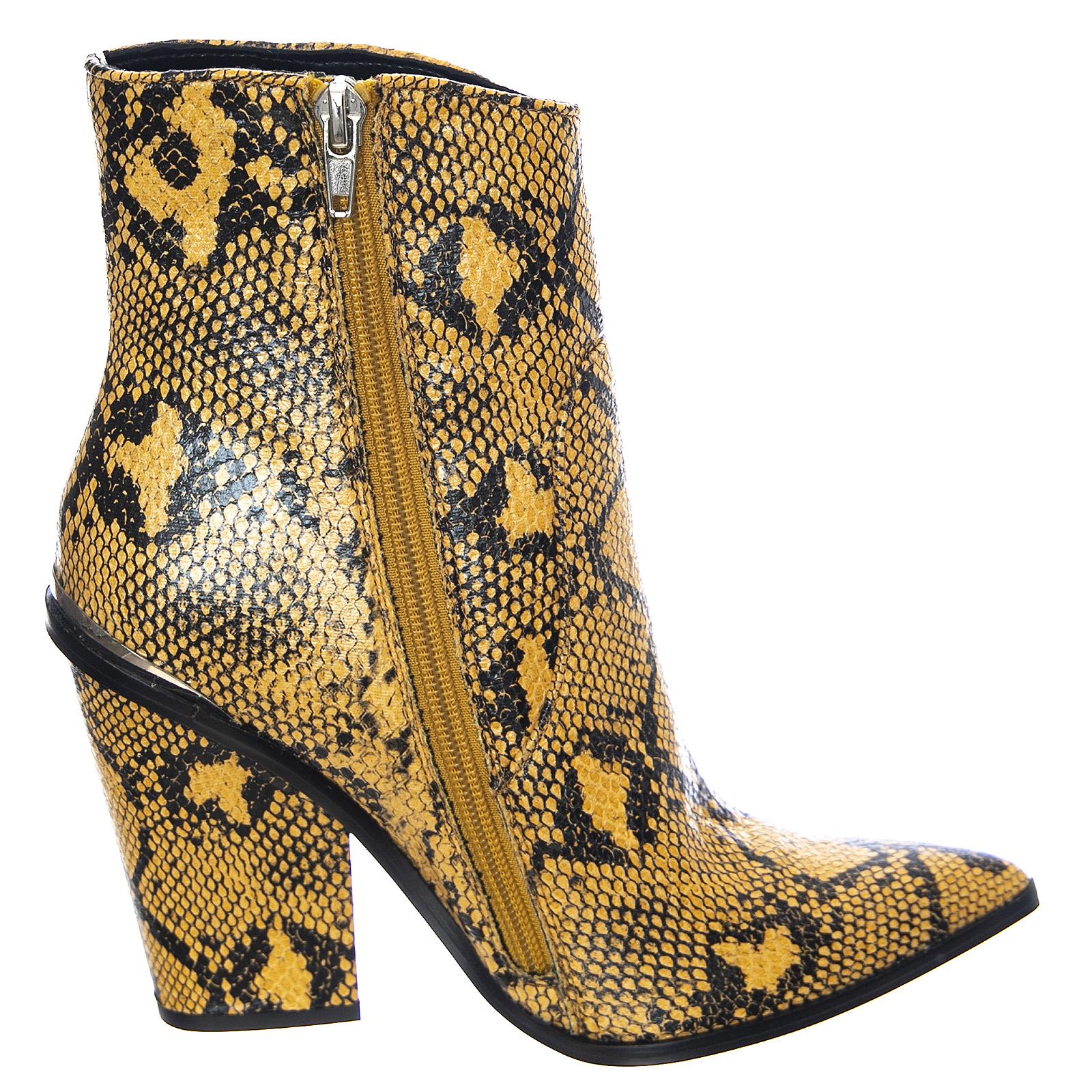 Womens Rarely Yellow / Multi Ankle Boots - Image 2