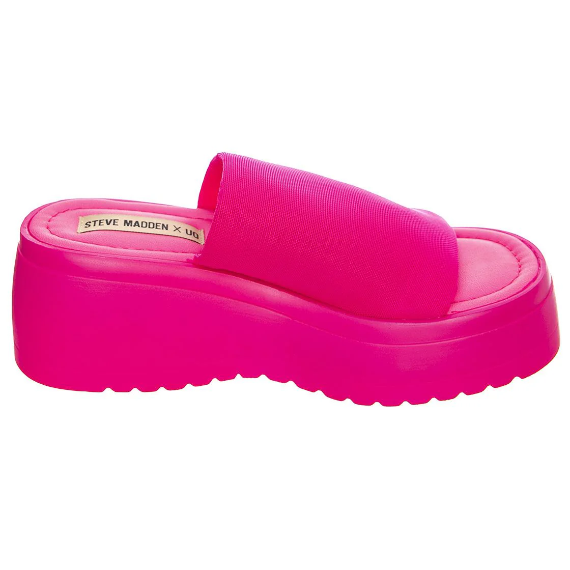 Womens Scrunchy Pink Sandals - Image 2