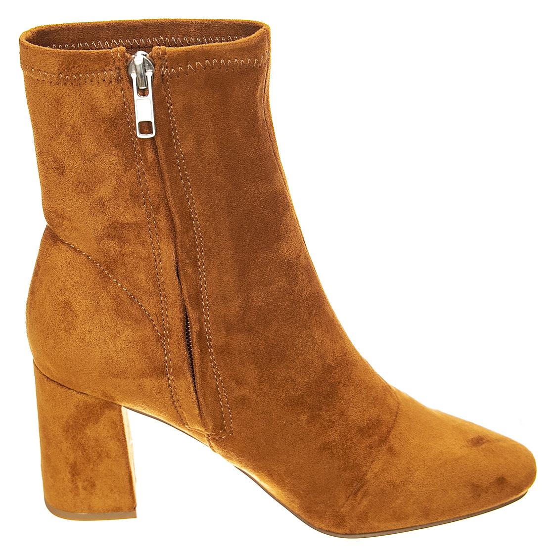 Womens Solara Tan Ankle Boots - Image 2