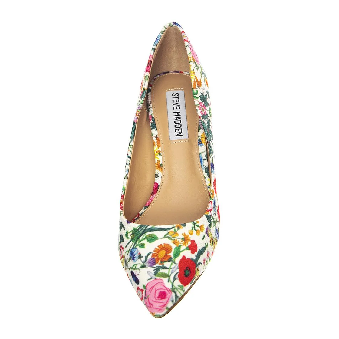 Womens Stanze White Flor Multicoloured Pumps - Image 3