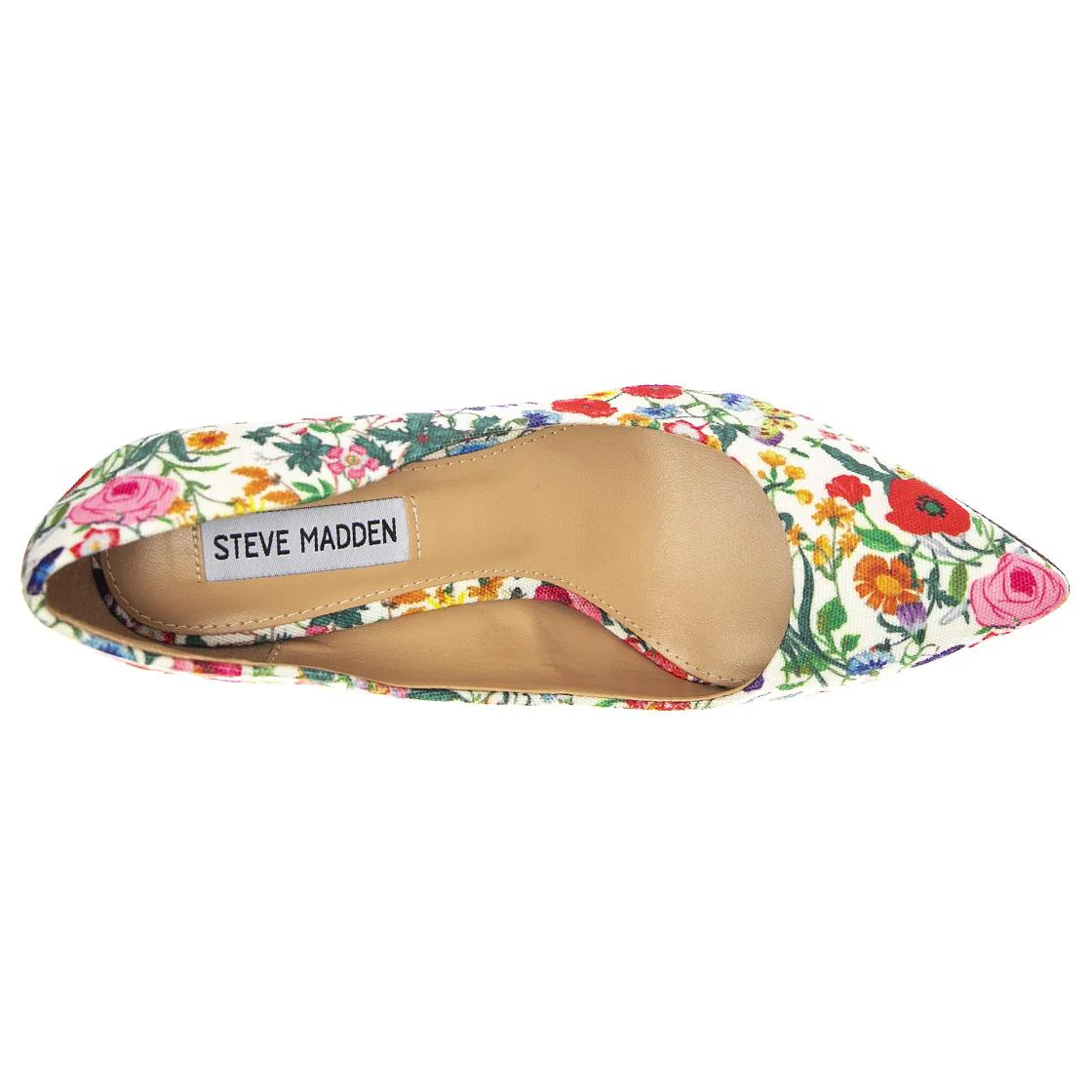Womens Stanze White Flor Multicoloured Pumps - Image 6