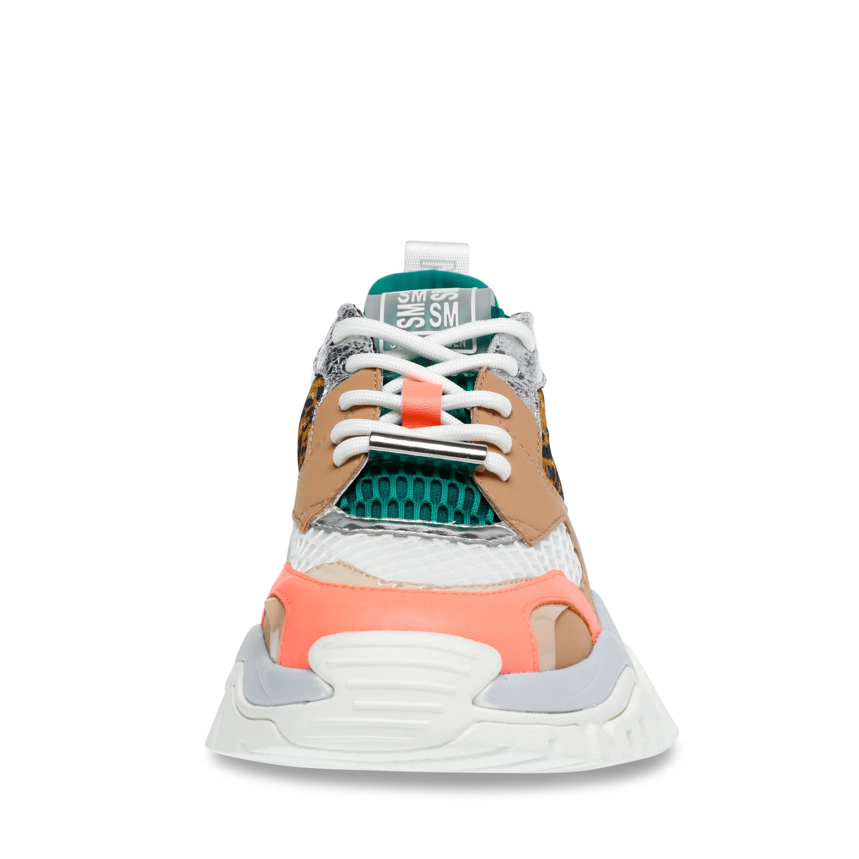 Womens Trilling Coral / Multi Lace-Up Low-Profile Shoes - Image 3