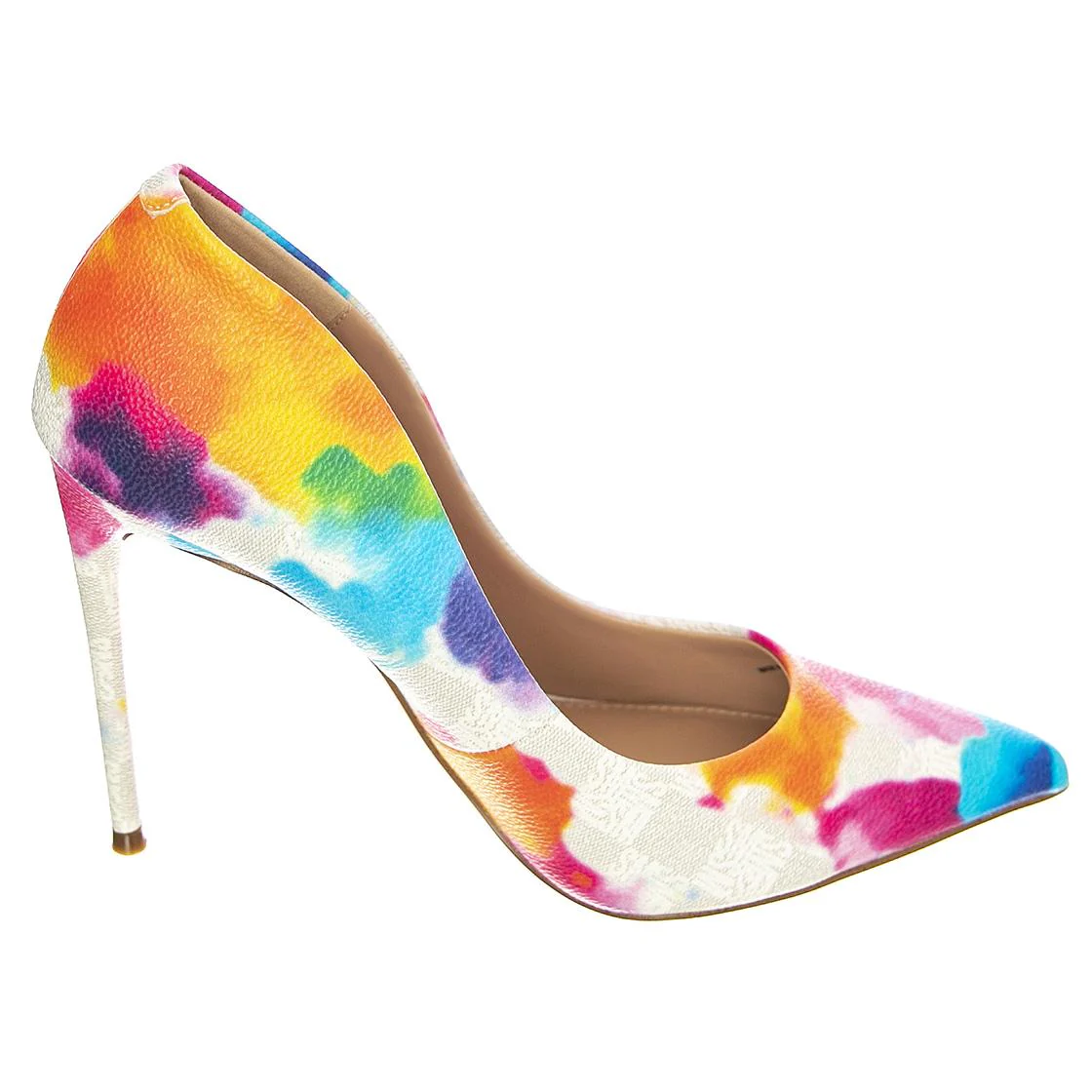 Womens Vala Tie Dye Multicoloured Pumps - Image 2