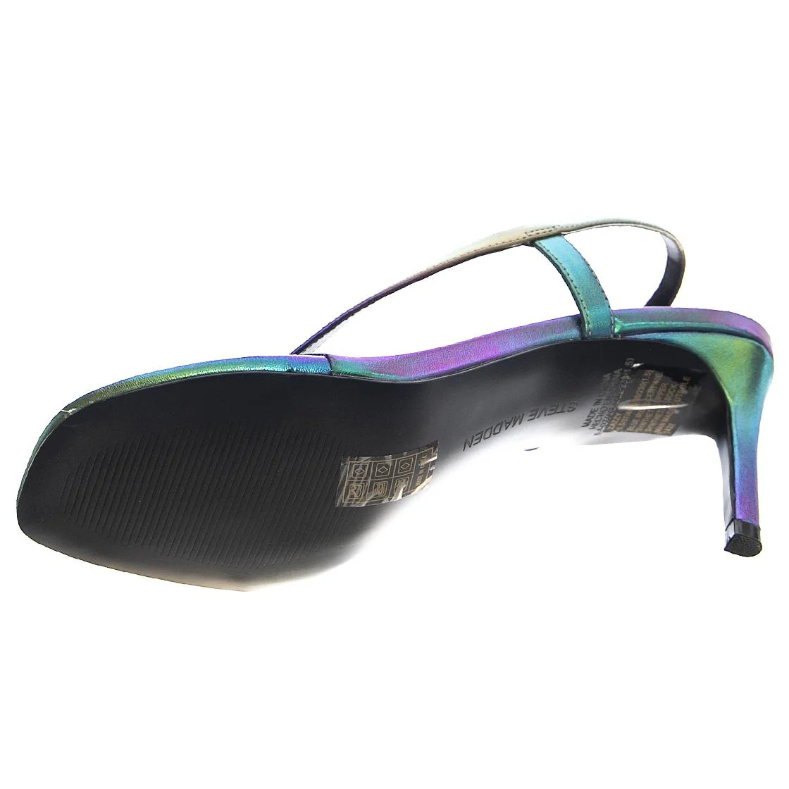 Zazzy Blue Iridescent Multicolore Sandals - Image 5