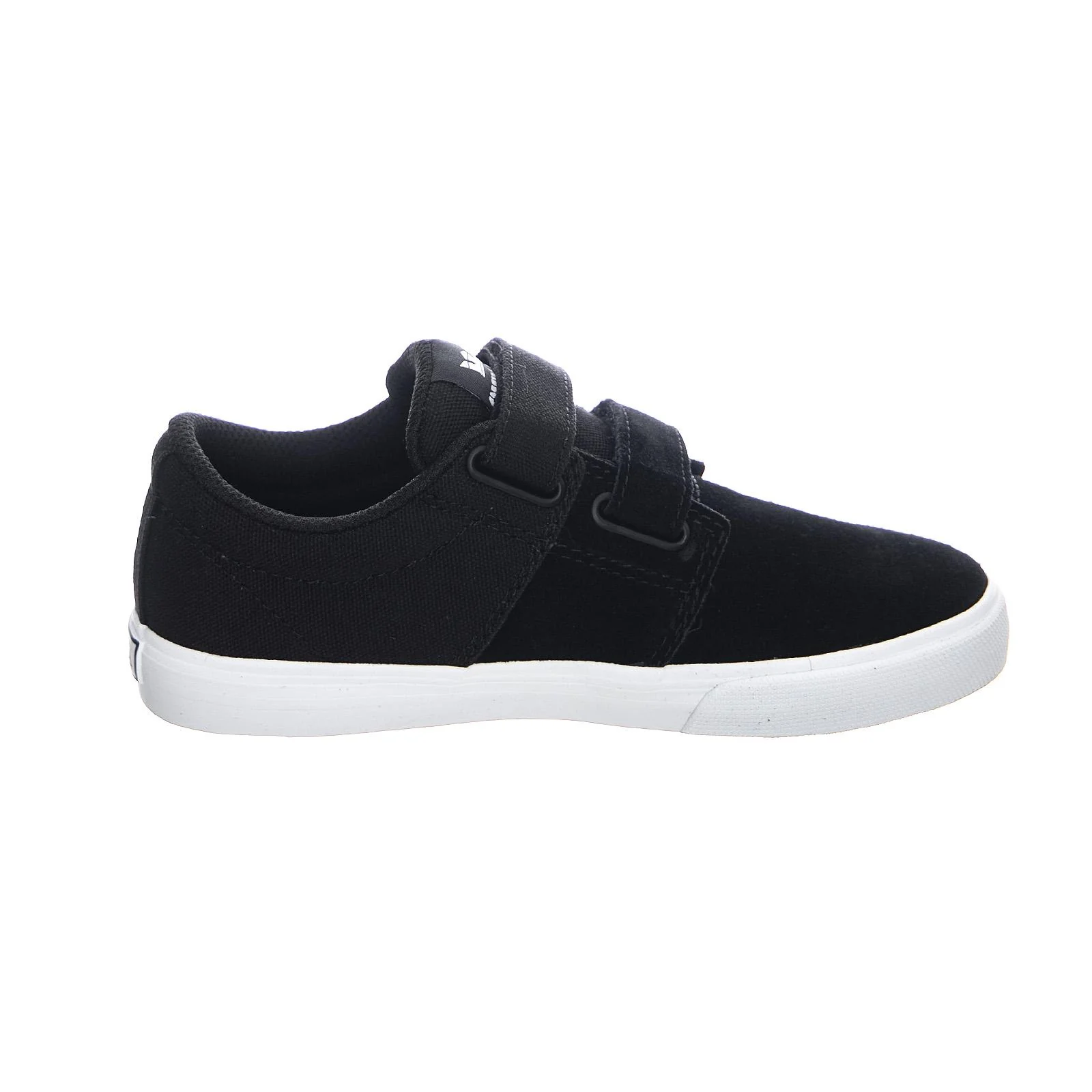 Kids Stacks II Vulc Velcro Sneakers - Black / White - Black Low Top Kids Shoes 13C Kids SUPRA - Image 2