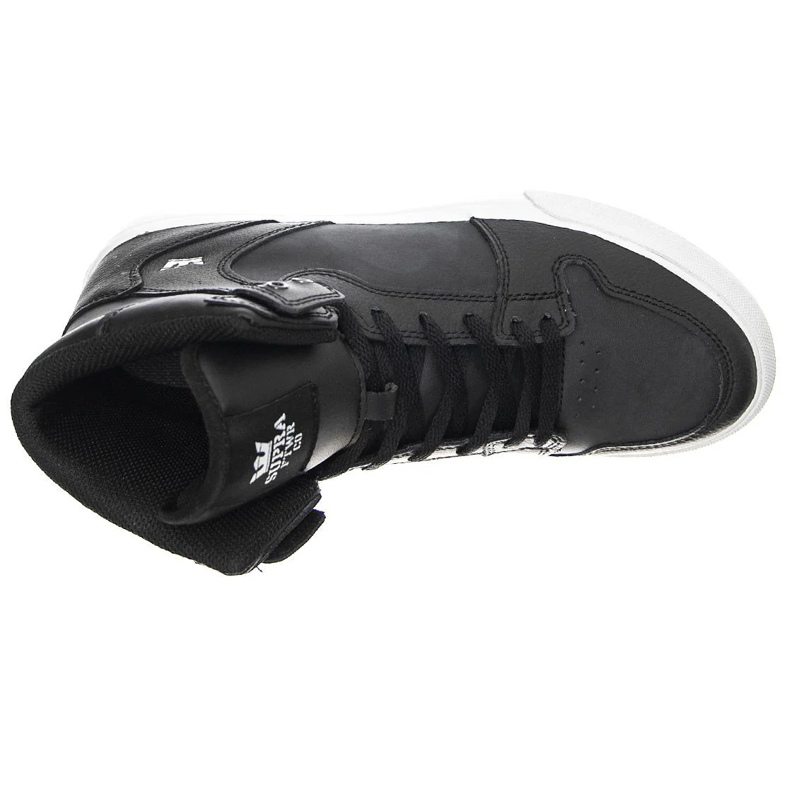 Kids Vaider Black / White Lace-Up High-Profile Shoes - Image 6