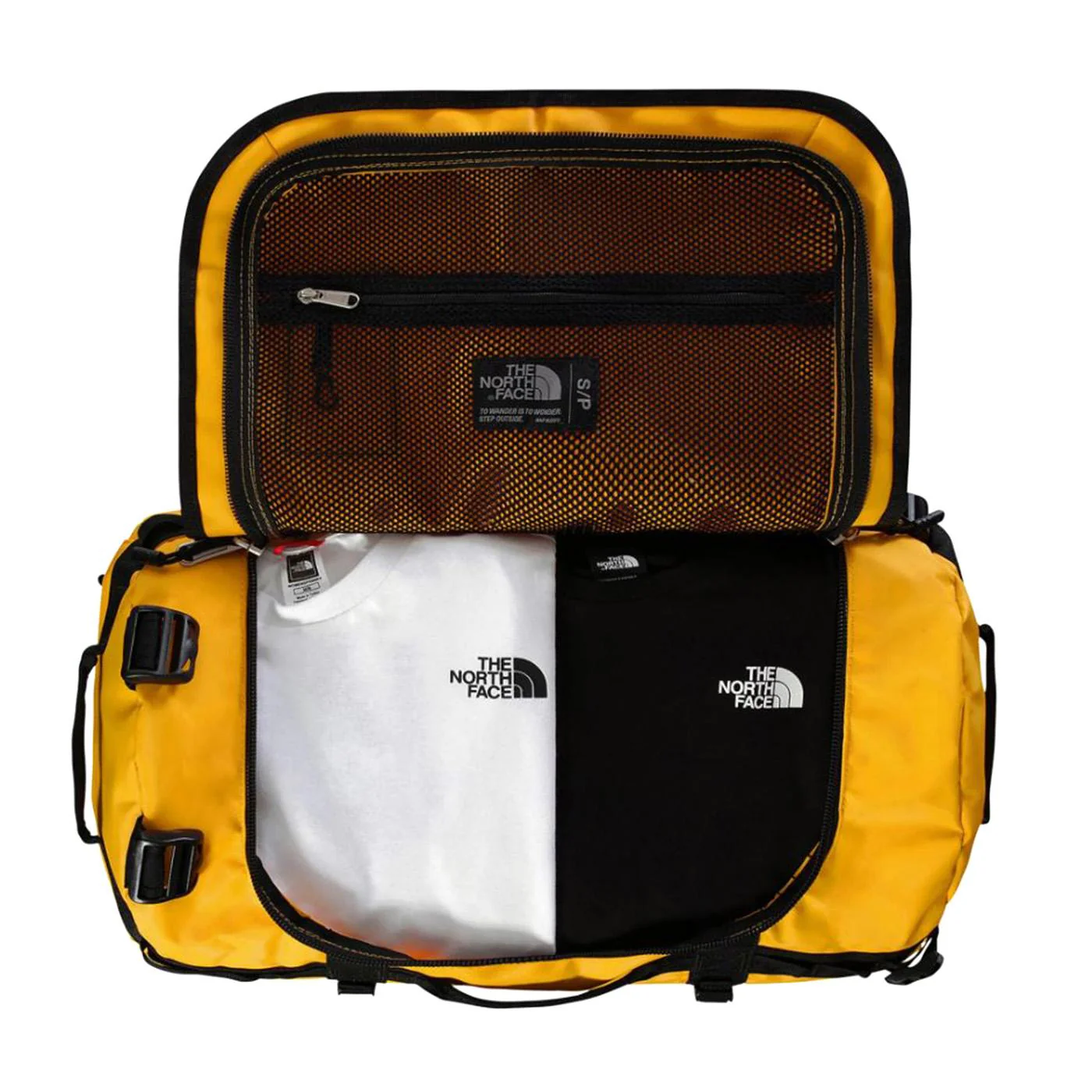 Base Camp Duffel - S - Summit Gold-TNF Black-NPF - Yellow Travel Duffel THE NORTH FACE ACCESSORIES - Image 3
