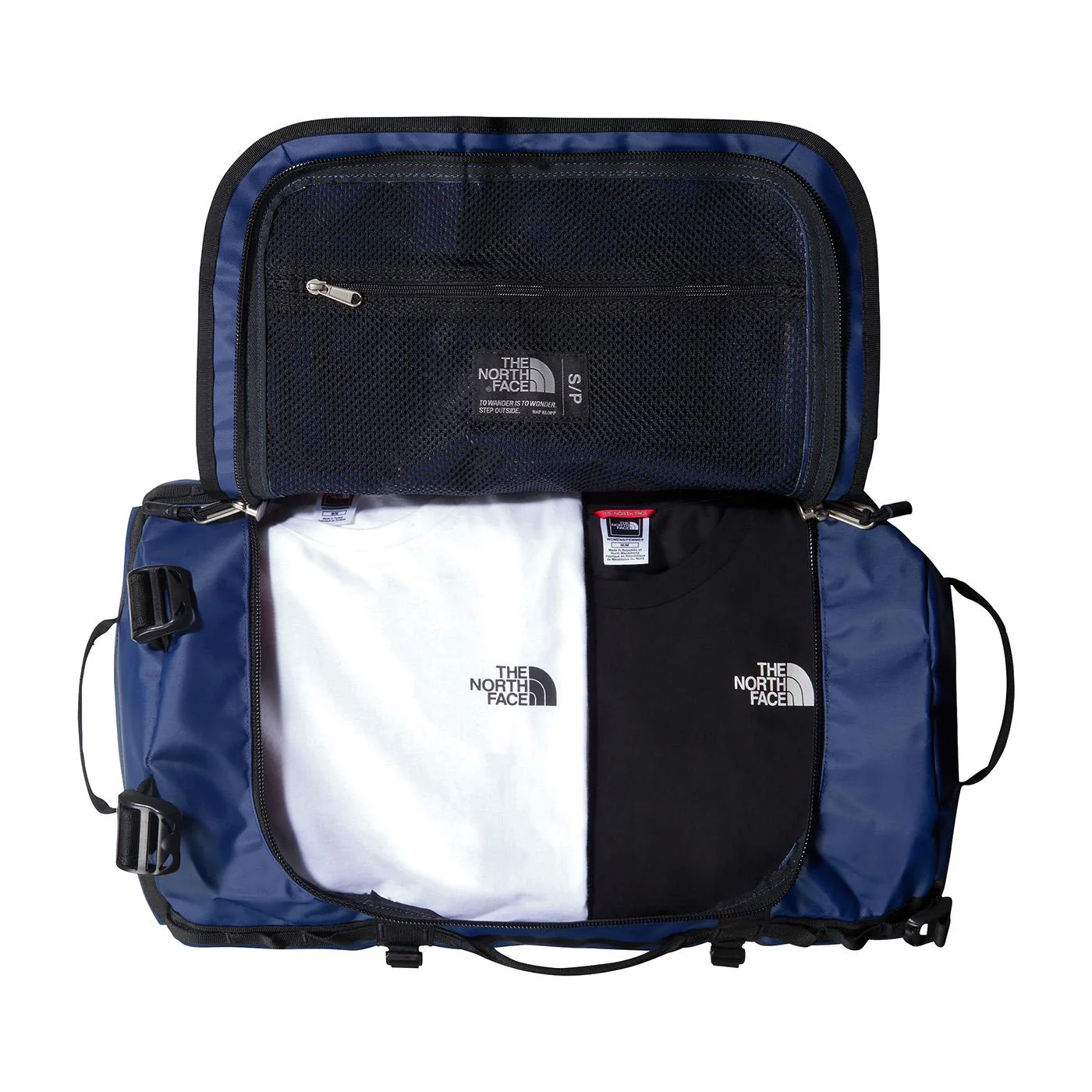 Base Camp Duffel S Summit Navy / TNF Black / Blue - Image 2