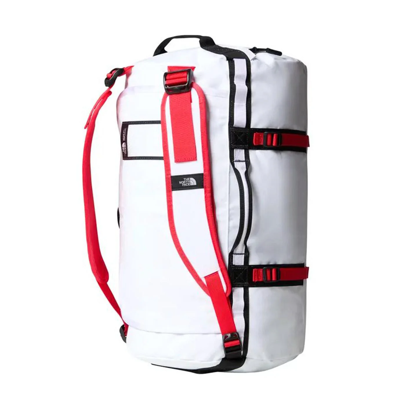 Base Camp Duffel - S - White / Black / Elevation Red - White Travel Duffel THE NORTH FACE ACCESSORIES - Image 2