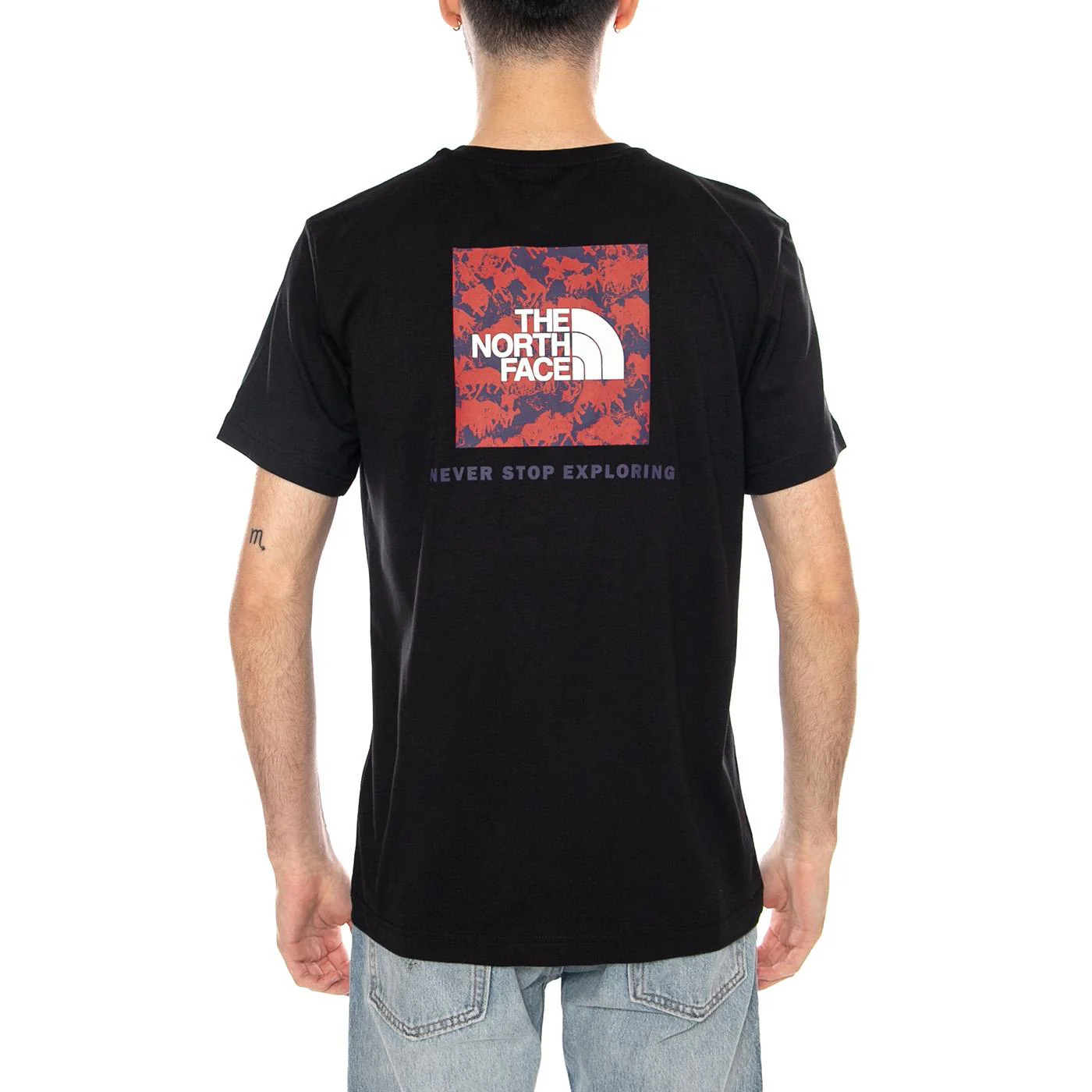 M Box NSE Raku Horse Infill S/S Tee - Men's Black Crew Neck T-Shirt Men THE NORTH FACE - Image 3