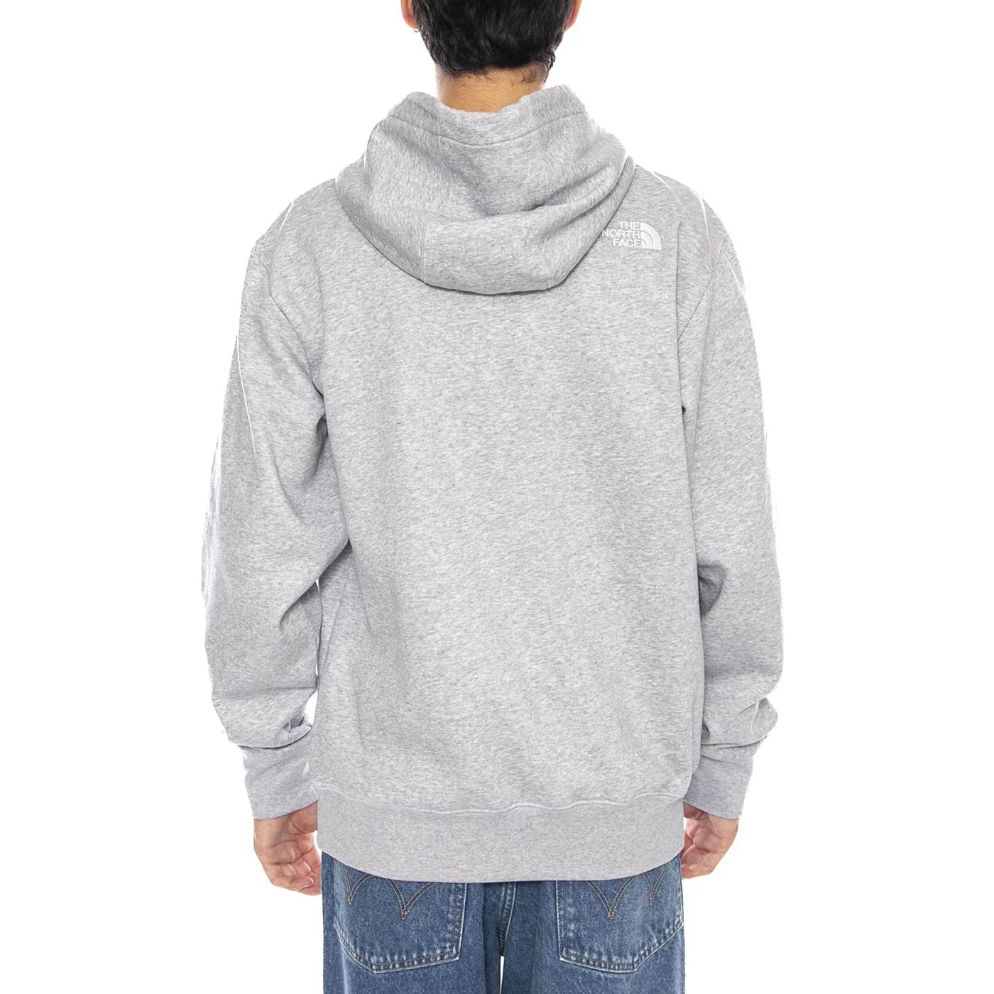 THE NORTH FACE Men's Essential Relaxed Hoodie Light Grey Heather - Image 3