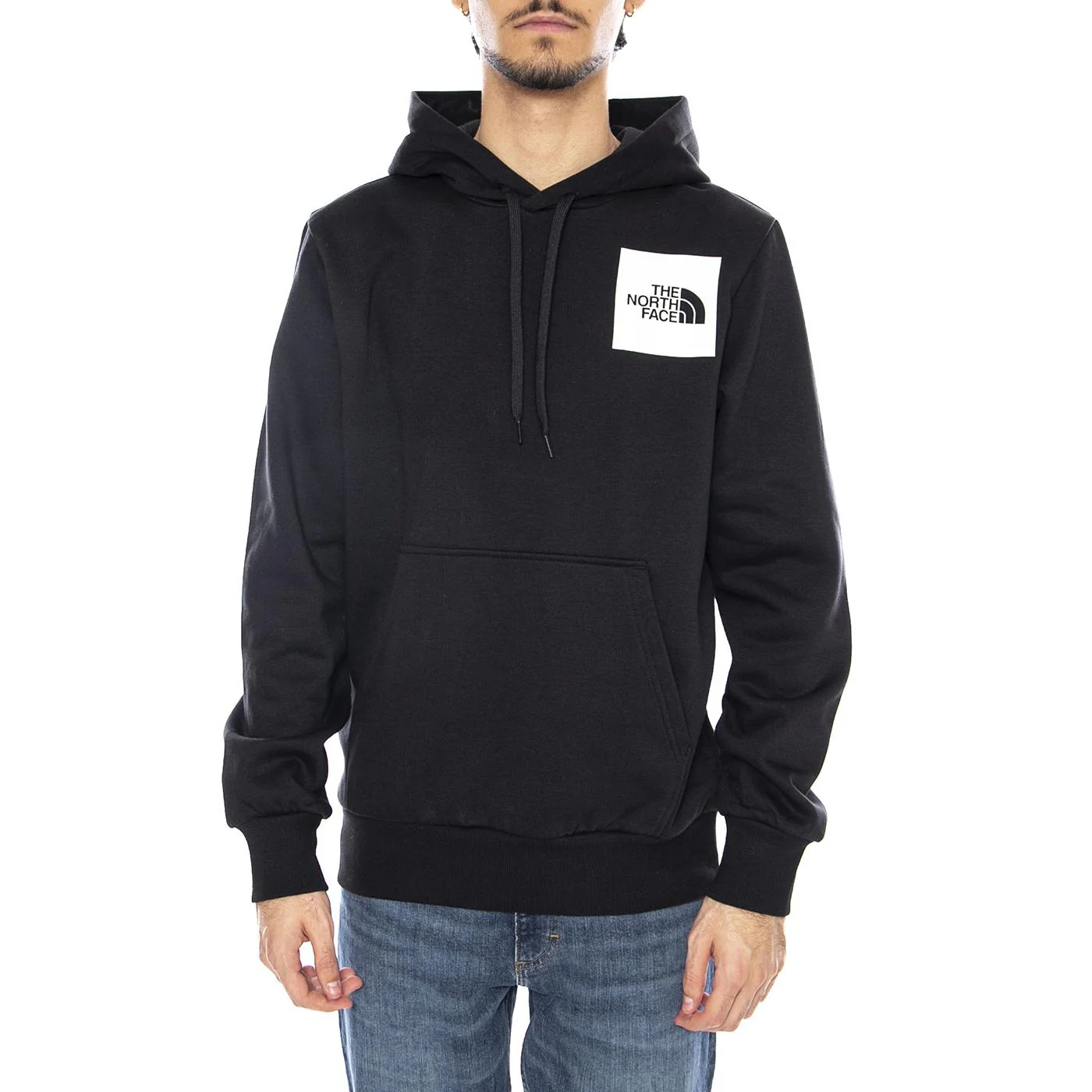 M Fine Hoodie Black - Men's Black Hoodie THE NORTH FACE - Image 2