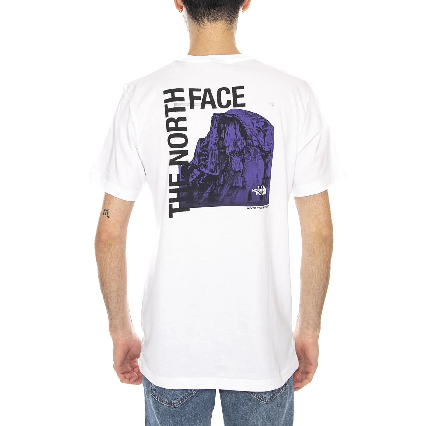 M Half Dome Photo SS Tee White -- Crew Neck T-Shirt Men's White Men's THE NORTH FACE - Image 3