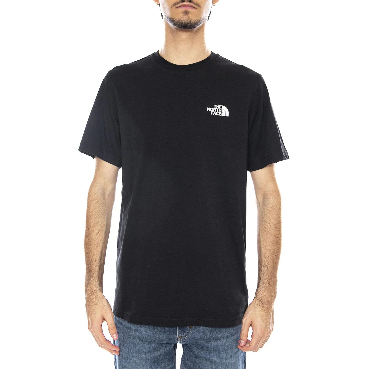 M Mountain Sketch SS Tee Black - Men's Crew Neck T-Shirt Black Men's THE NORTH FACE - Image 2