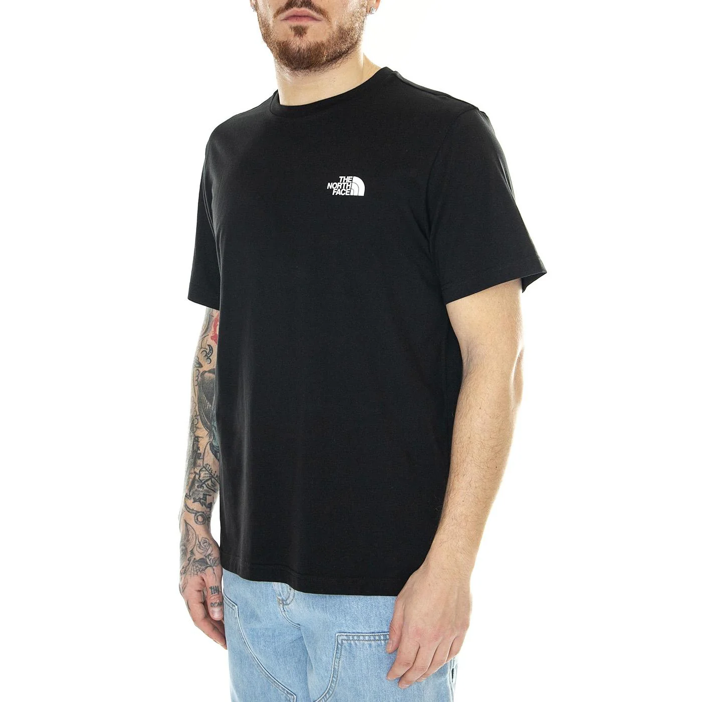 M S/S Simple Dome Tee Tnf Black