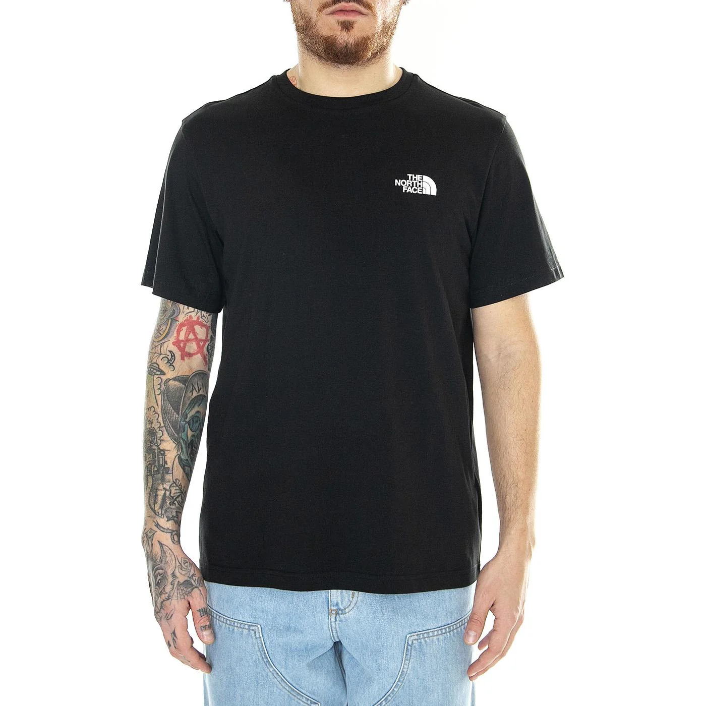 M S/S Simple Dome Tee Tnf Black - Image 2