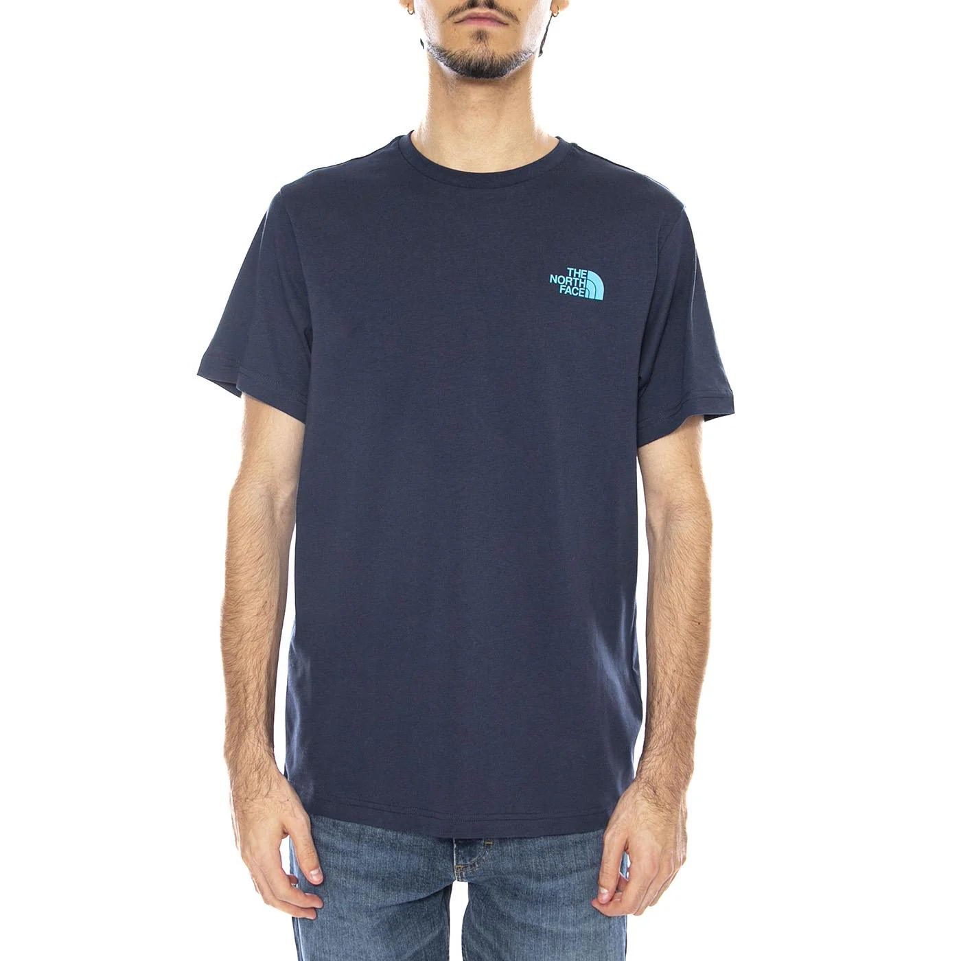 M SS Box NSE Tee Blue - Men's Crew Neck T-Shirt Blue Men THE NORTH FACE - Image 2