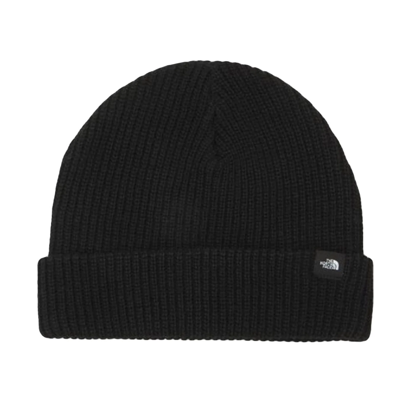 TNF Fisherman Beanie Black - Men's Black Knit Hat THE NORTH FACE