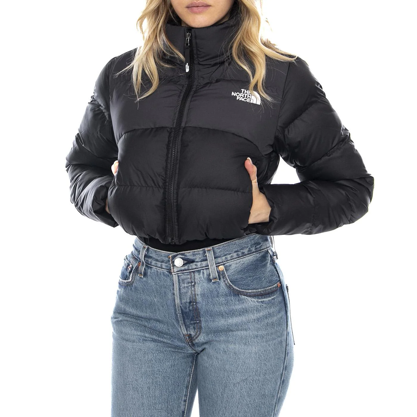 W Cropped Saikuru -- Black Women's Jacket THE NORTH FACE