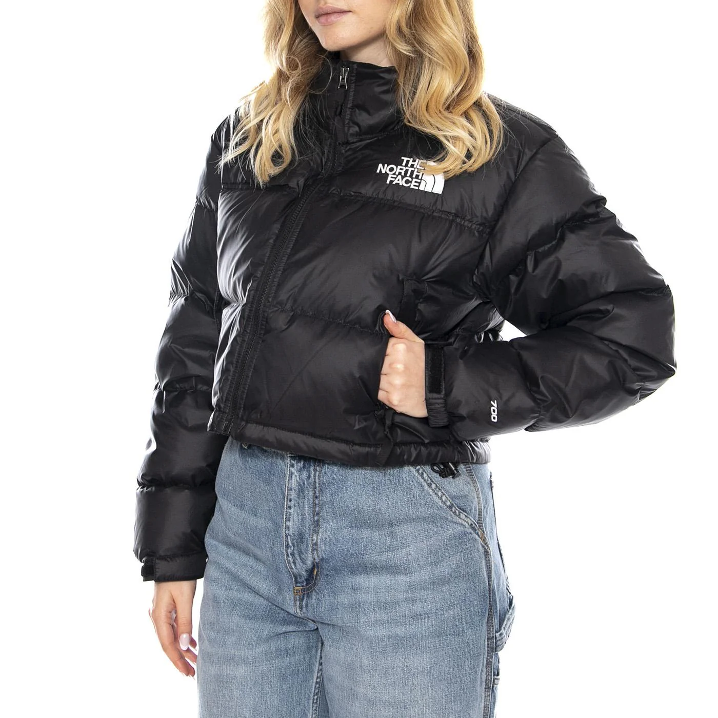 W Nuptse Short Jacket -- Women's Black Jacket THE NORTH FACE