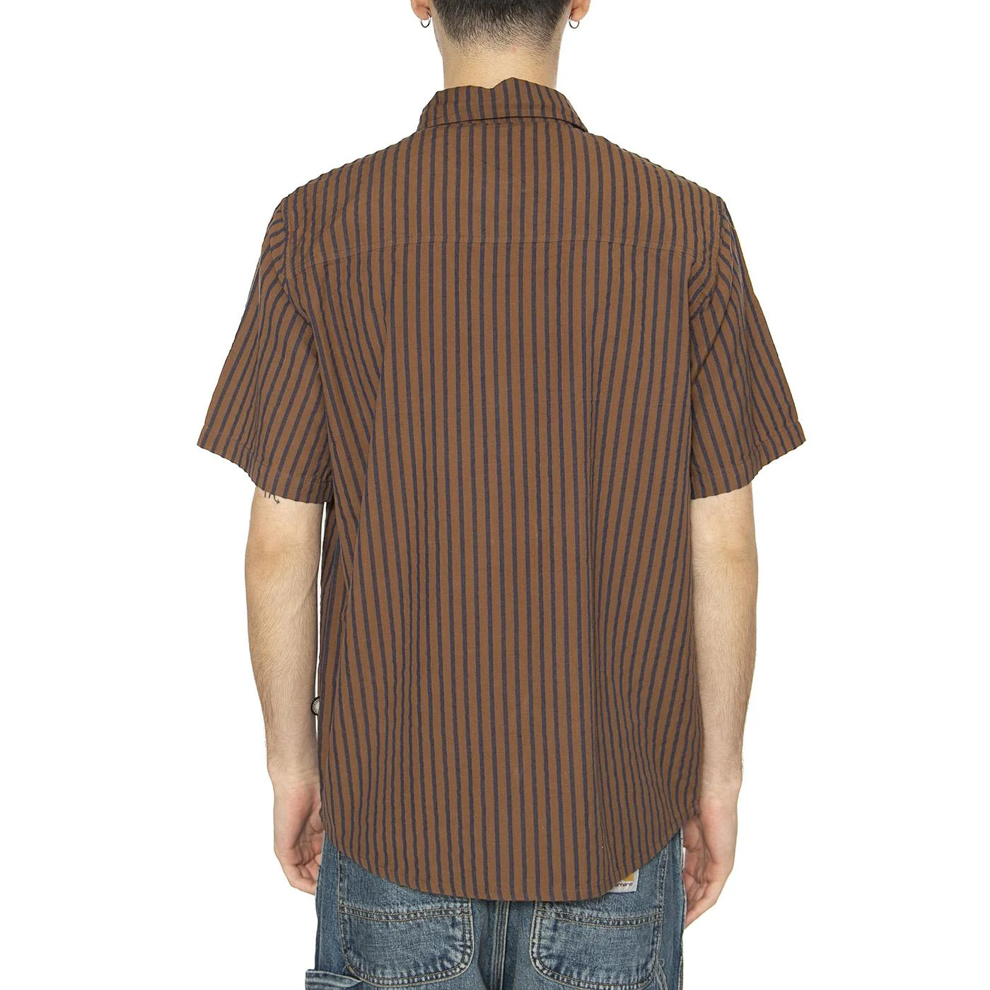 Brown Stripes Tom Shirt Brown - Image 3